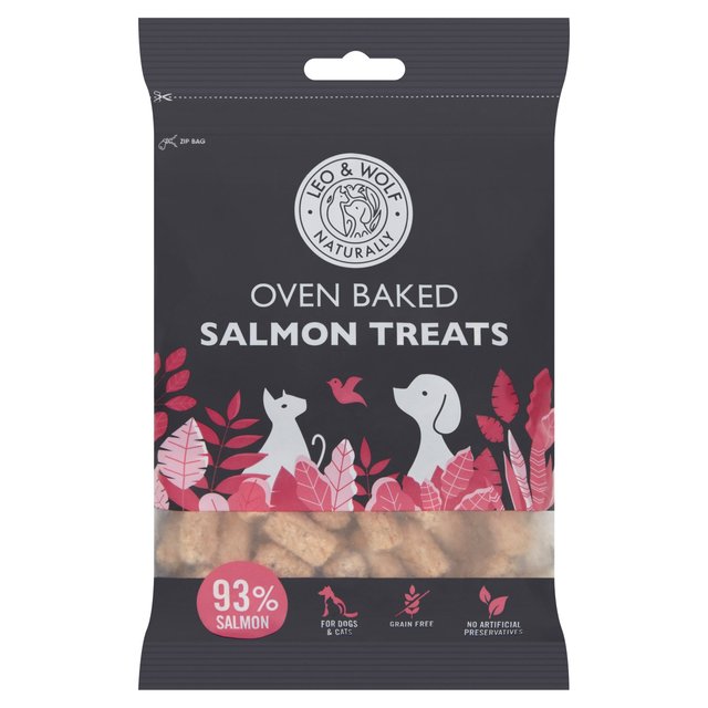 Leo & Wolf Oven Baked Salmon Treats for Cats and Dogs, 100g