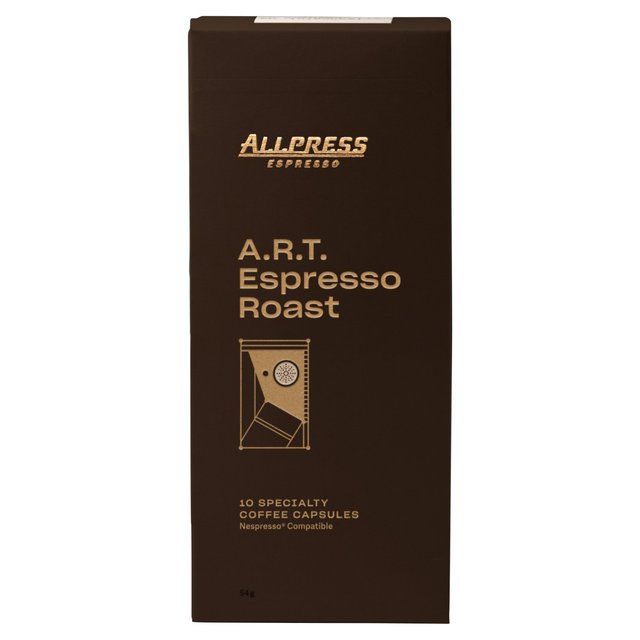 Allpress Espresso A. R.T Roast Specialty Coffee Capsules, 10 Per Pack
