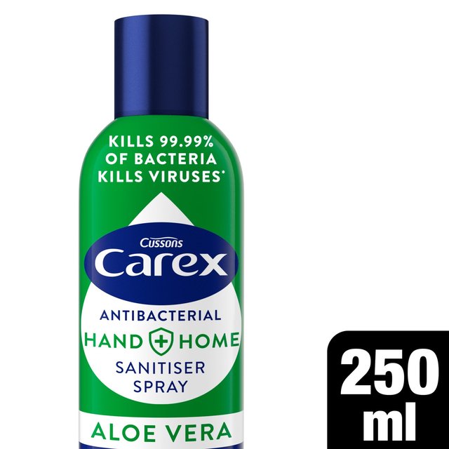 Carex Antibacterial Hand & Surface Sanitiser Spray Aloe Vera, 250ml
