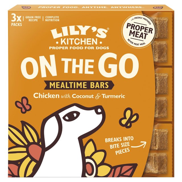 Lily’s Kitchen Chicken On the Go Bars Multipack for Dogs, 3 x 40g