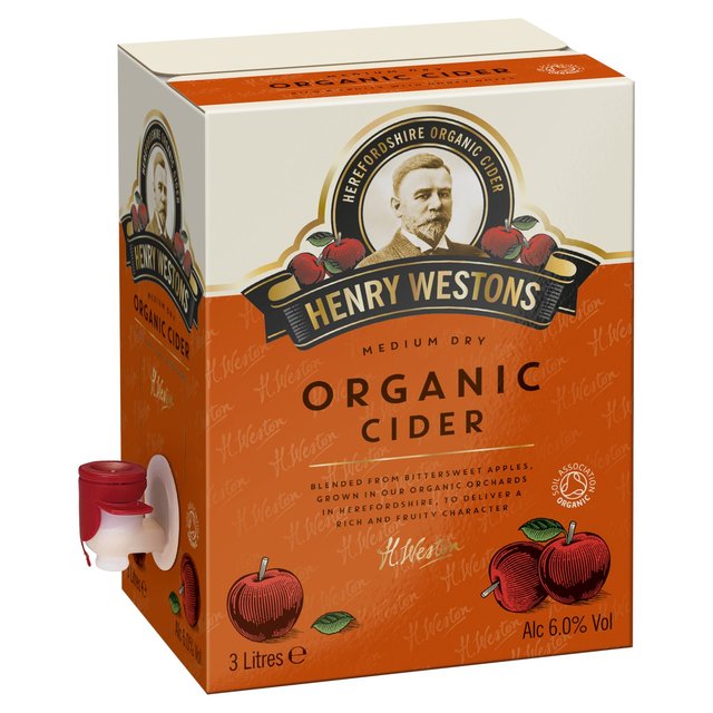 Henry Westons Organic Still Cider, 3L