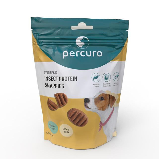 Percuro Snappies Insect Protein Oven Baked Dog Treats, 120g