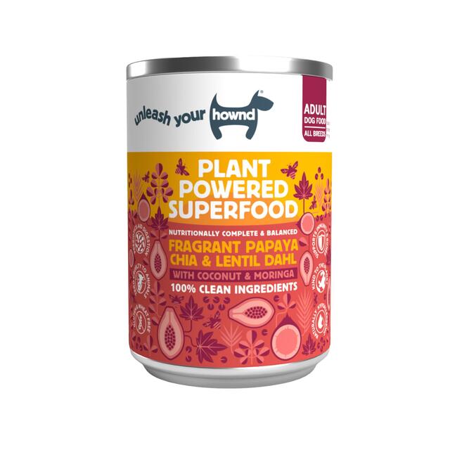 Hownd Papaya, Lentil & Chia Dahl With Coconut & Moringa Wet Dog Food, 400g