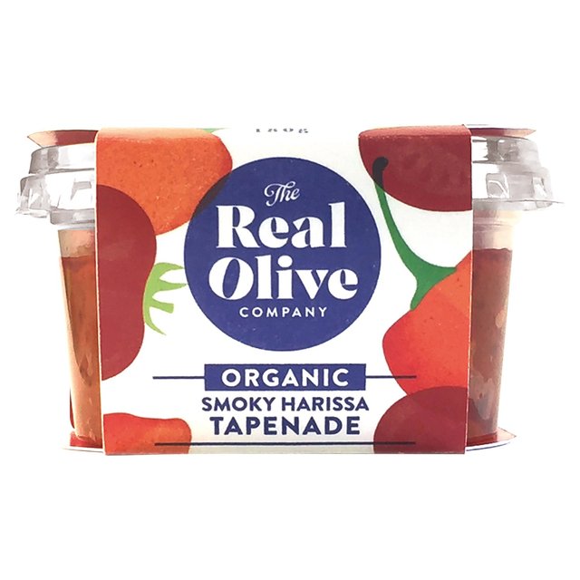 The Real Olive Co. Vegan Organic Smoky Harissa Tapenade, 180g