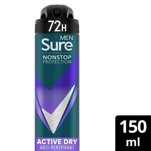 Sure Men Anti-Perspirant Active Dry Nonstop, 150ml