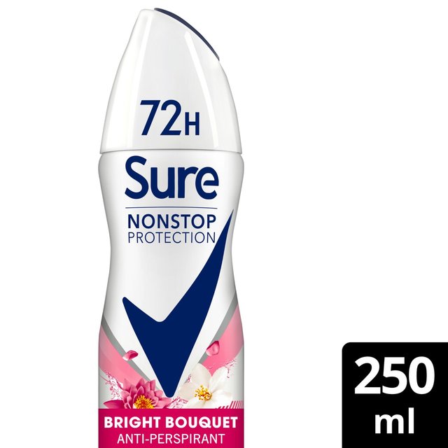 Sure Women 72hr Nonstop Protection Bright Bouquet Antiperspirant Deodorant, 250ml