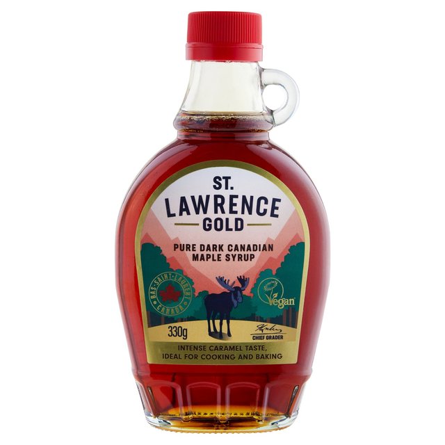 St Lawrence Gold Dark Robust Taste Maple Syrup, 330g