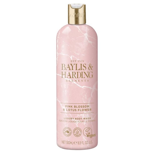 Baylis & Harding Vegan Pink Blossom Elements Body Wash, 500ml