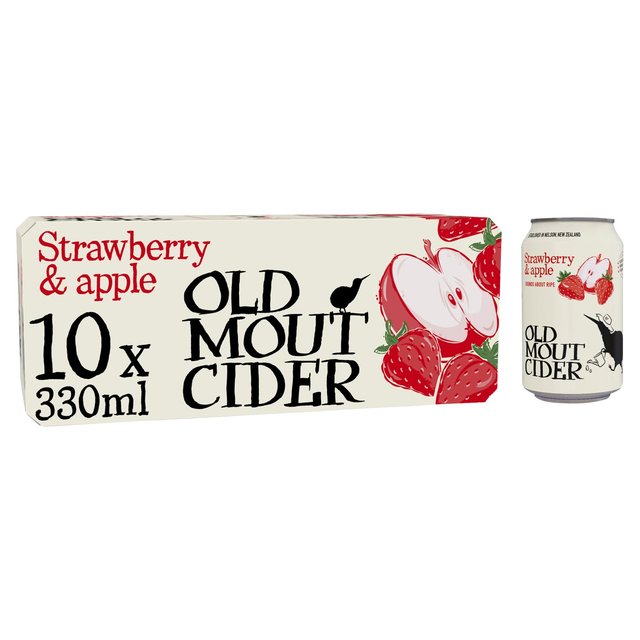 Old Mout Cider Strawberry & Apple, 10 x 330ml