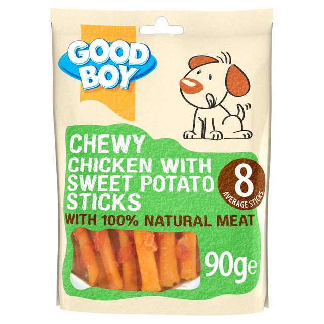 Good Boy Chicken & Sweet Potato Stick Chew Dog Treats, 90g