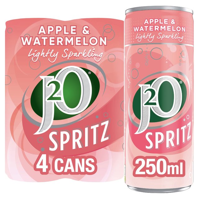 J2O Spritz Apple & Watermelon, 250ml, 4 x 250ml