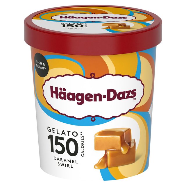 Hagen-Dazs Gelato Caramel Swirl Ice Cream, 460ml
