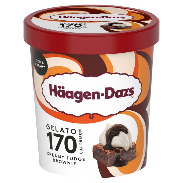 Hagen-Dazs Gelato Creamy Fudge Brownie, 460ml