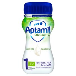 Aptamil Organic 1 First Baby Milk Formula Liquid from Birth 200ml