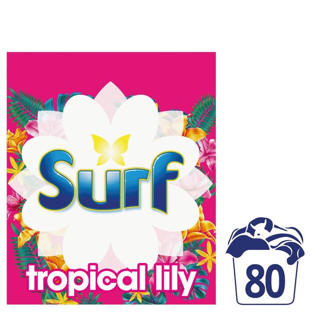 Surf Washing Powder Tropical Lily 80 Wash, 4kg