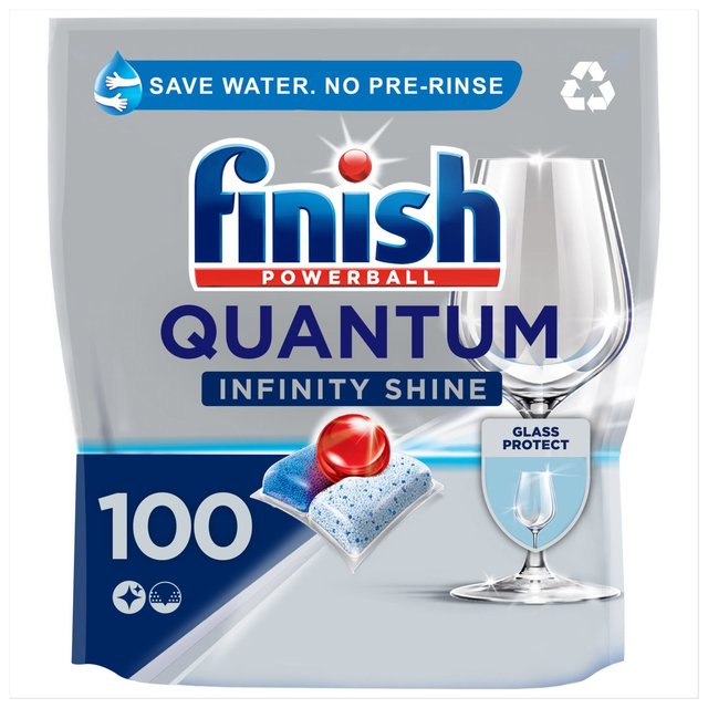 Finish Quantum Infinity Shine Dishwasher Tablets Original, 100 Per Pack