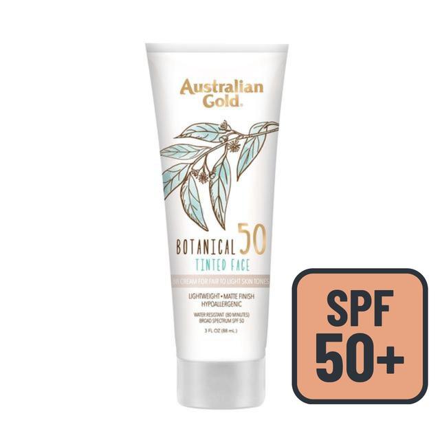 Australian Gold Cruelty-free Botanical SPF 50 Tinted Face BB Cream Fair To Light, 89ml