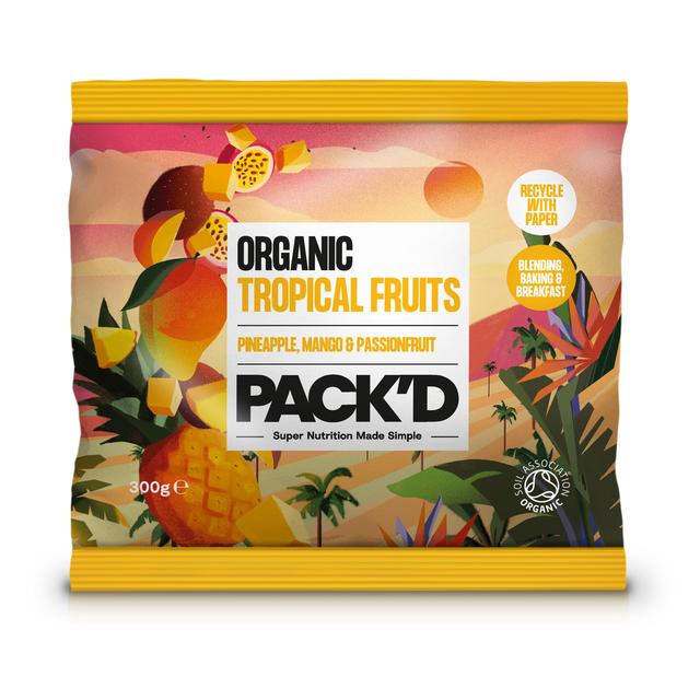 PACK’D Organic Tropical Fruits, 300g