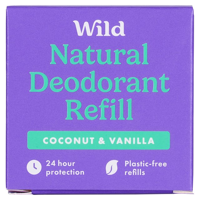 Wild Cruelty-free Coconut & Vanilla Deo Refill, 40g