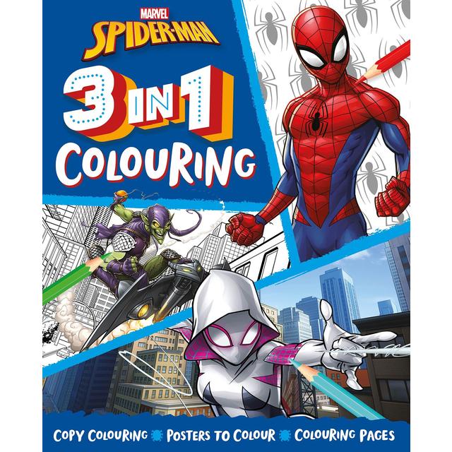 Marvel Spiderman 3in1 Colouring Book