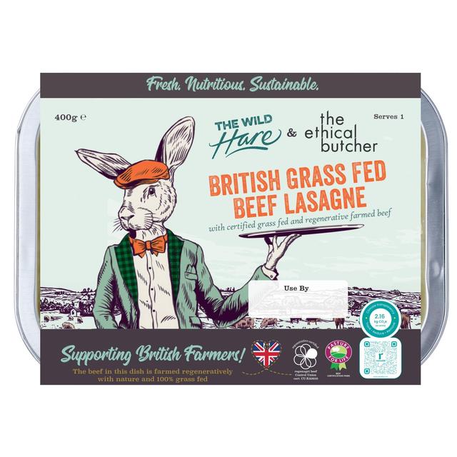 The Wild Hare Grass fed British Beef Lasagne, 400g