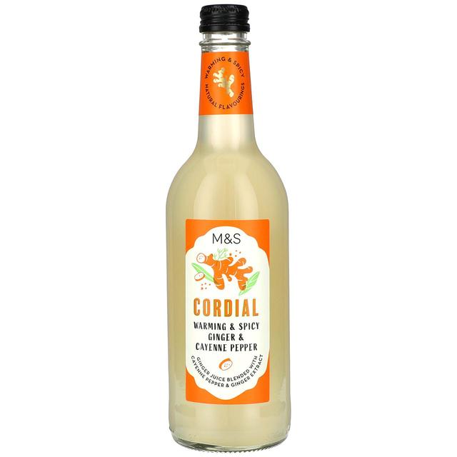 M & S Ginger & Cayenne Pepper Cordial, 500ml
