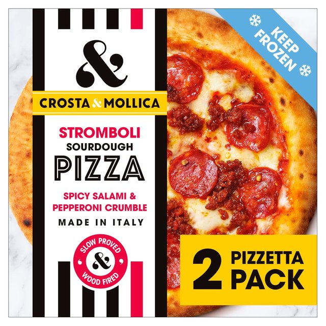 Crosta & Mollica Stromboli Pizzetta 2 Mini Pizzas, 217g, 2 x 217g