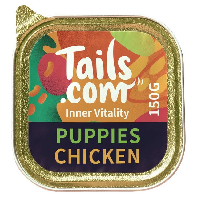 Tails. com Inner Vitality Puppy Dog Wet Food Chicken, 150g