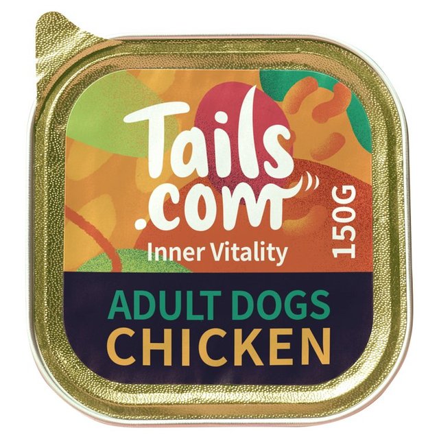 Tails. com Inner Vitality Adult Dog Wet Food Chicken, 150g