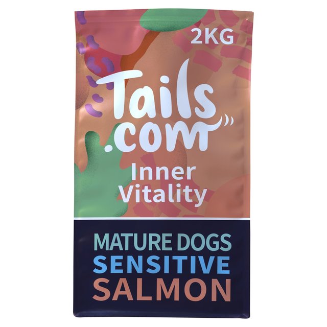 Tails. com Inner Vitality Sensitive Grain Free Mature Dog Dry Food Salmon, 2kg
