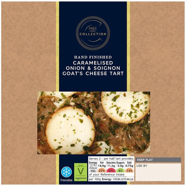 M & S Goats Cheese & Caramelised Onion Tart, 230g