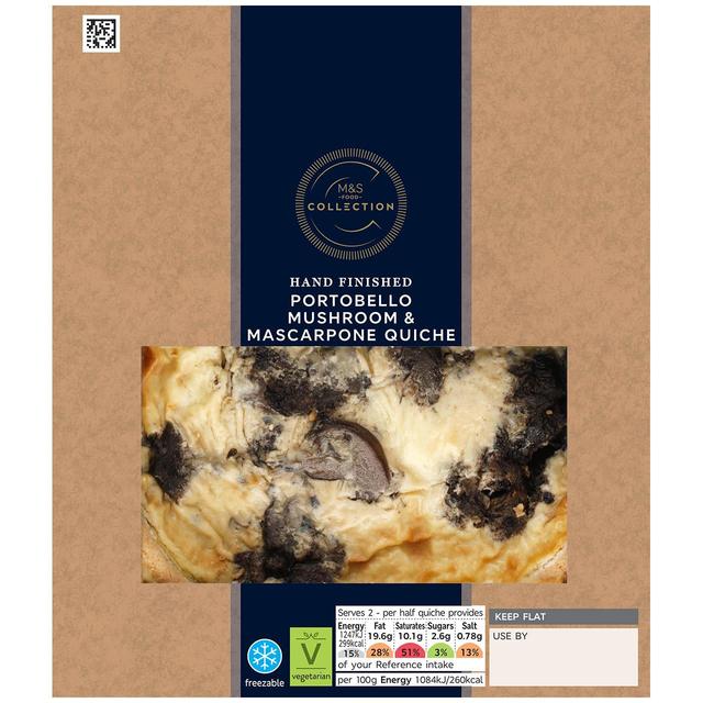 M & S Portobello Mushroom & Mascarpone Tart, 230g