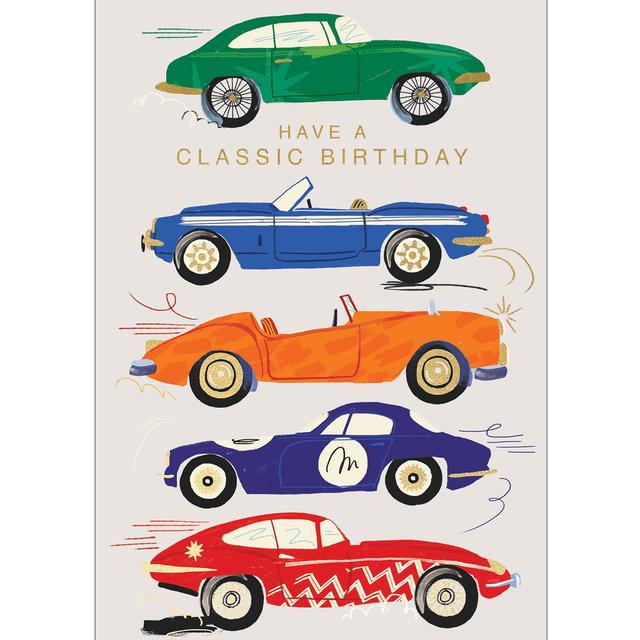 Abacus Have a Classic Cars Birthday Card