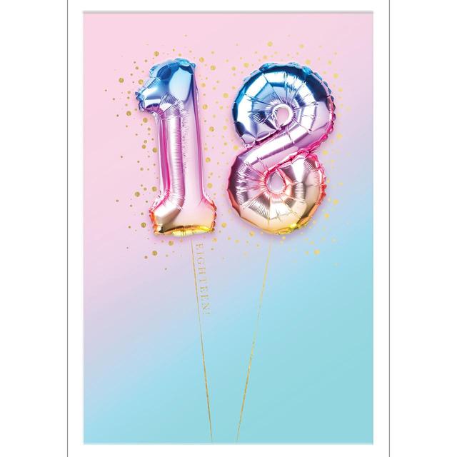 Abacus Balloons 18th Birthday Card
