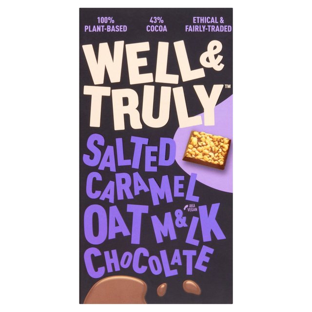 Well & Truly Oat Milk Chocolate Salted Caramel, 90g