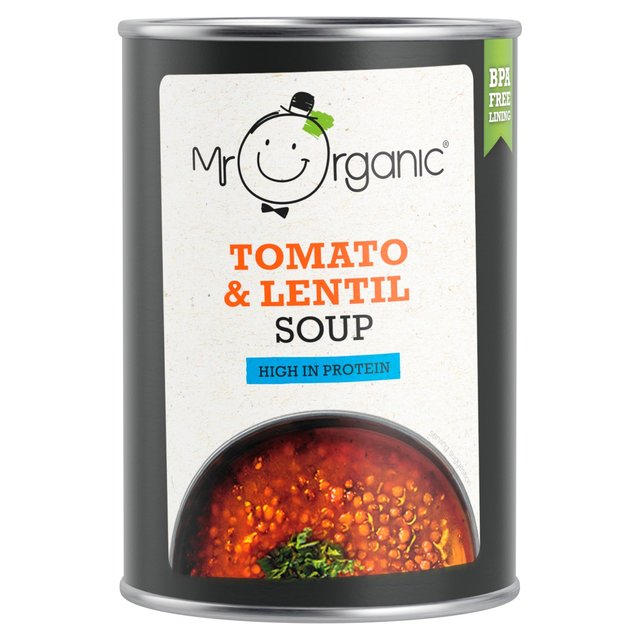 Mr Organic Gluten Free Tomato & Lentil Soup, 400g