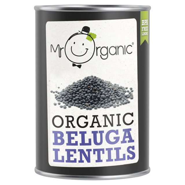 Mr Organic Beluga Lentils, 400g