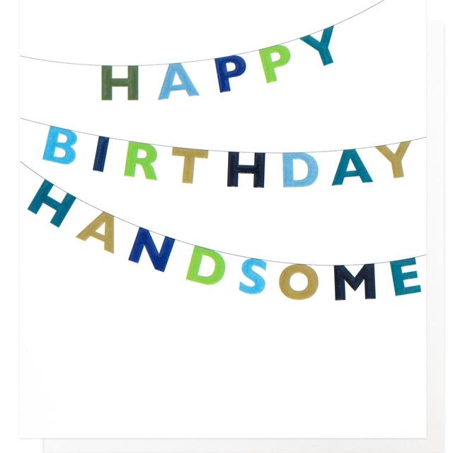 Caroline Gardner Happy Birthday Handsome Bunting Card
