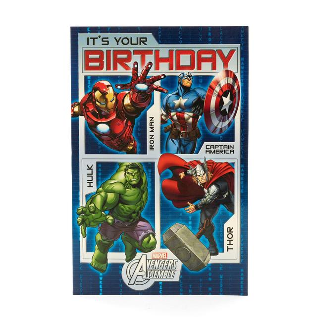 UK Greetings Blue, Red and Green Birthday Boy Card, 14.9x22.9cm