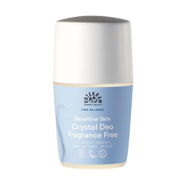 Urtekram Find Balance Fragrance Free Crystal Deo, Sensitive Skin, 50ml