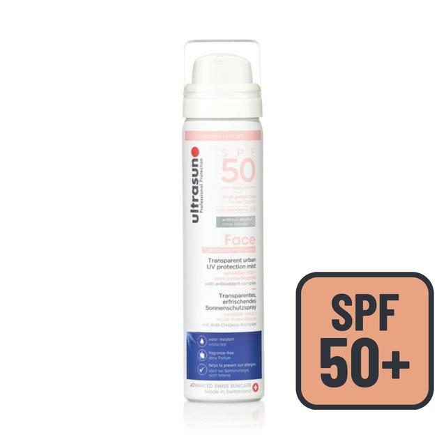 Ultrasun SPF 50 Face & Scalp Sunscreen Mist, 75ml
