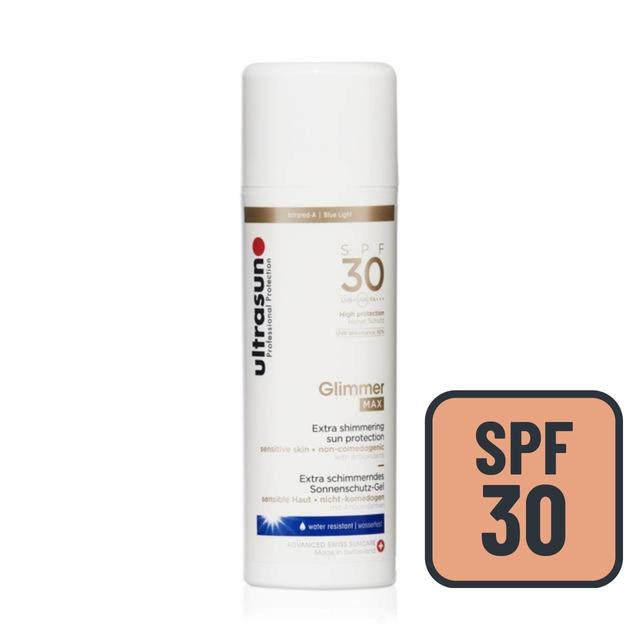 Ultrasun SPF 30 Glimmer Max Shimmering Sunscreen, 150ml