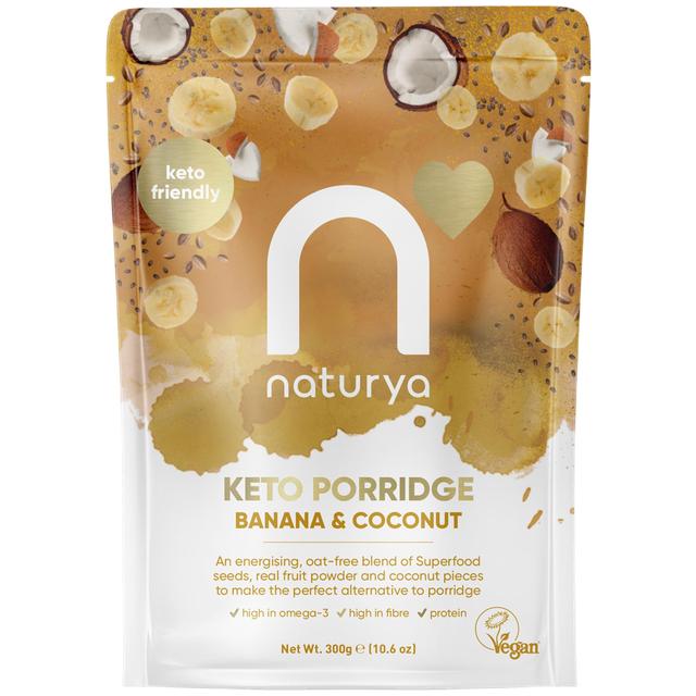 Naturya Keto Breakfast Porridge Banana & Coconut, 300g
