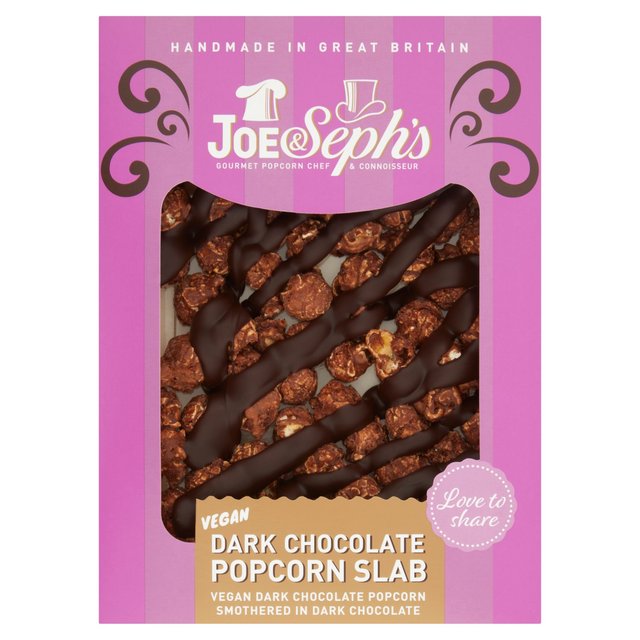 Joe & Seph’s Vegan Dark Chocolate Popcorn Slab, 115g