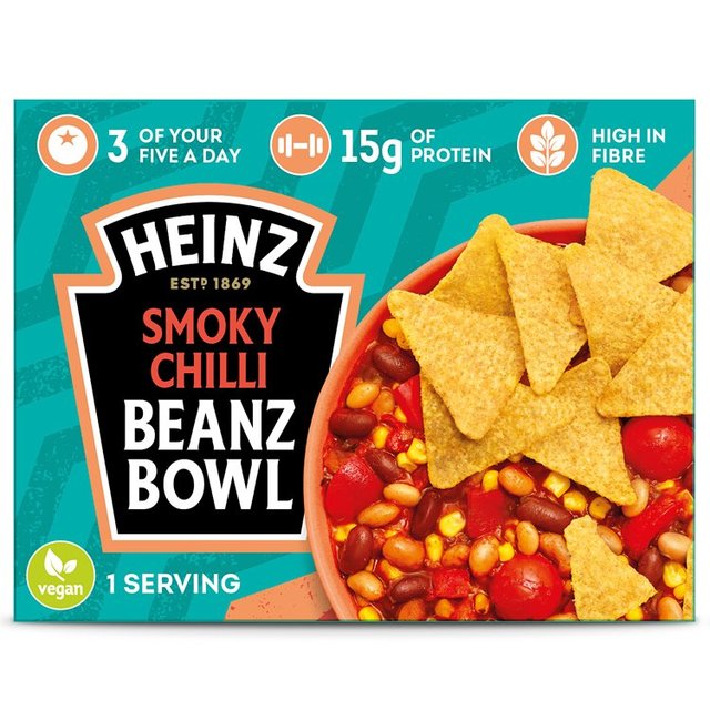 Heinz High in Fibre Smoky Chilli Beans Bowl, 410g