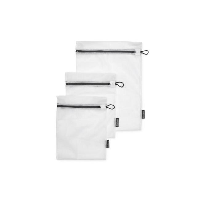 Brabantia White Fabric Wash Bags Set of 3, Small/Large, 3 Per Pack