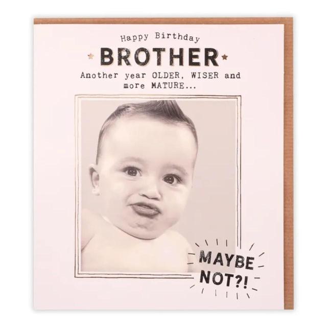 Happy Birthday Brother Photographic Card