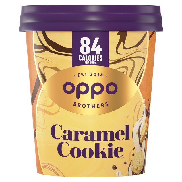 Oppo Brothers Caramel Cookie Ice Cream, 475ml