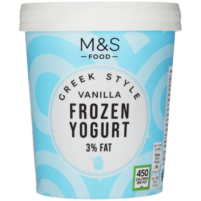 M & S Greek Style Vanilla Frozen Yogurt, 500ml