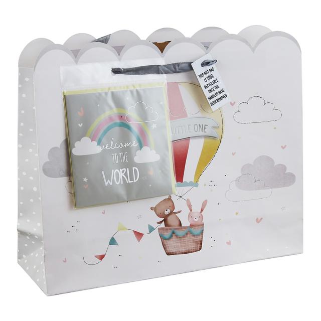 Eurowrap Welcome Baby Card & Large Gift Bag